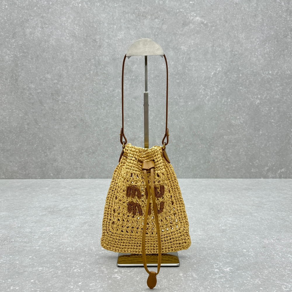 Miu Miu Woven Fabric Mini Bag