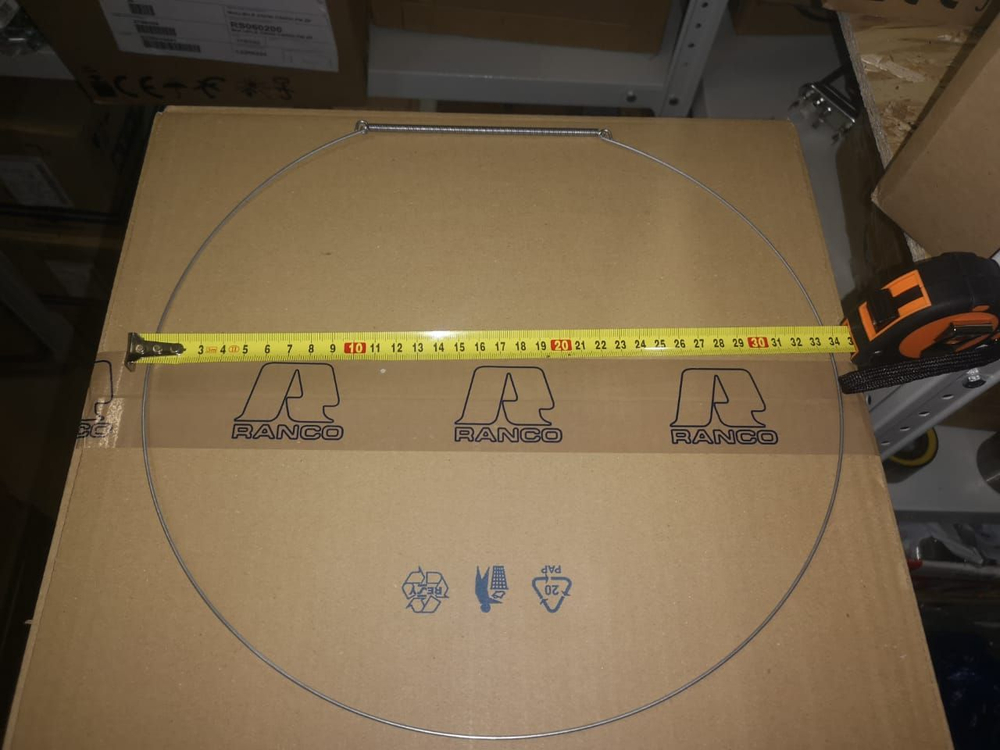 Хомут манжеты 33.5 см Whirlpool, Ariston, Indesit с длинной пружиной