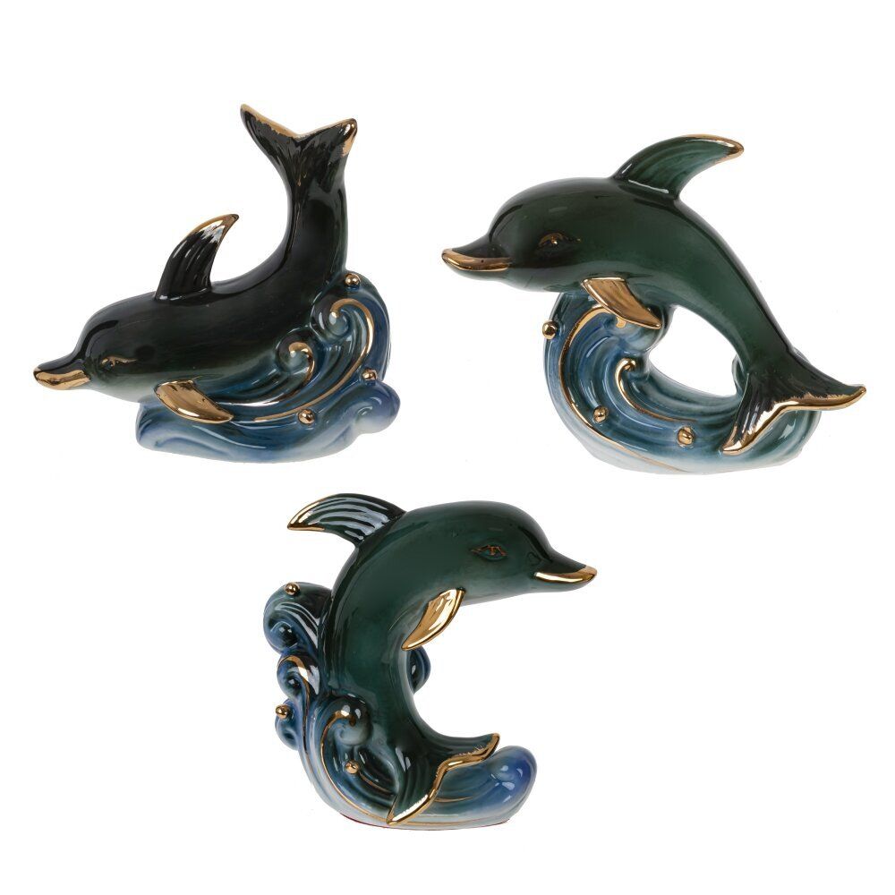 GAEM Фигурка декоративная "Дельфин", L12 W6 H10 см, 3в.