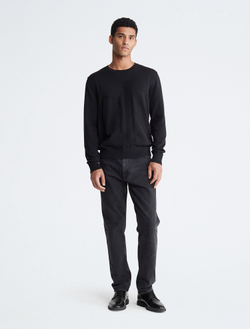 Свитер Calvin Klein Smooth Cotton Monogram Logo Black