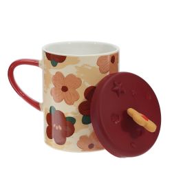 GAEM Кружка с крышкой, 400 мл, L12 W8,5 H12,5 см, 4в.