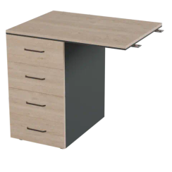 Тумба приставная Prego office 800/400х600х750 ПОТП