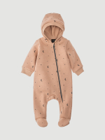 Утеплённый комбинезон с капюшоном Mjölk Camel Moons, с закрытой ножкой