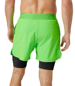 Мужские теннисные шорты Björn Borg 2in1 - зеленый