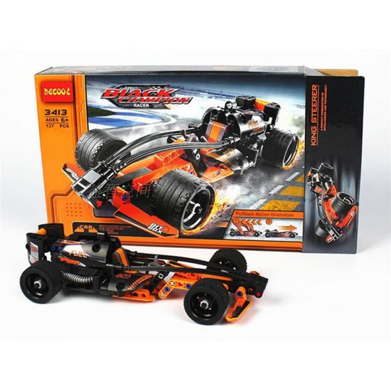 Конструктор Decool  "Черный гоночный болид", 137 деталей арт. 3413