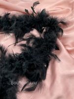 Боа черное индюшиное 1 нить