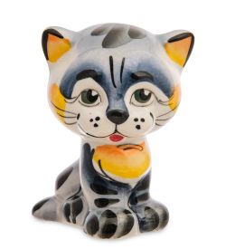 ГЛ- 064 Фигурка «Кот Тимошка» цв. (Гжельский фарфор)