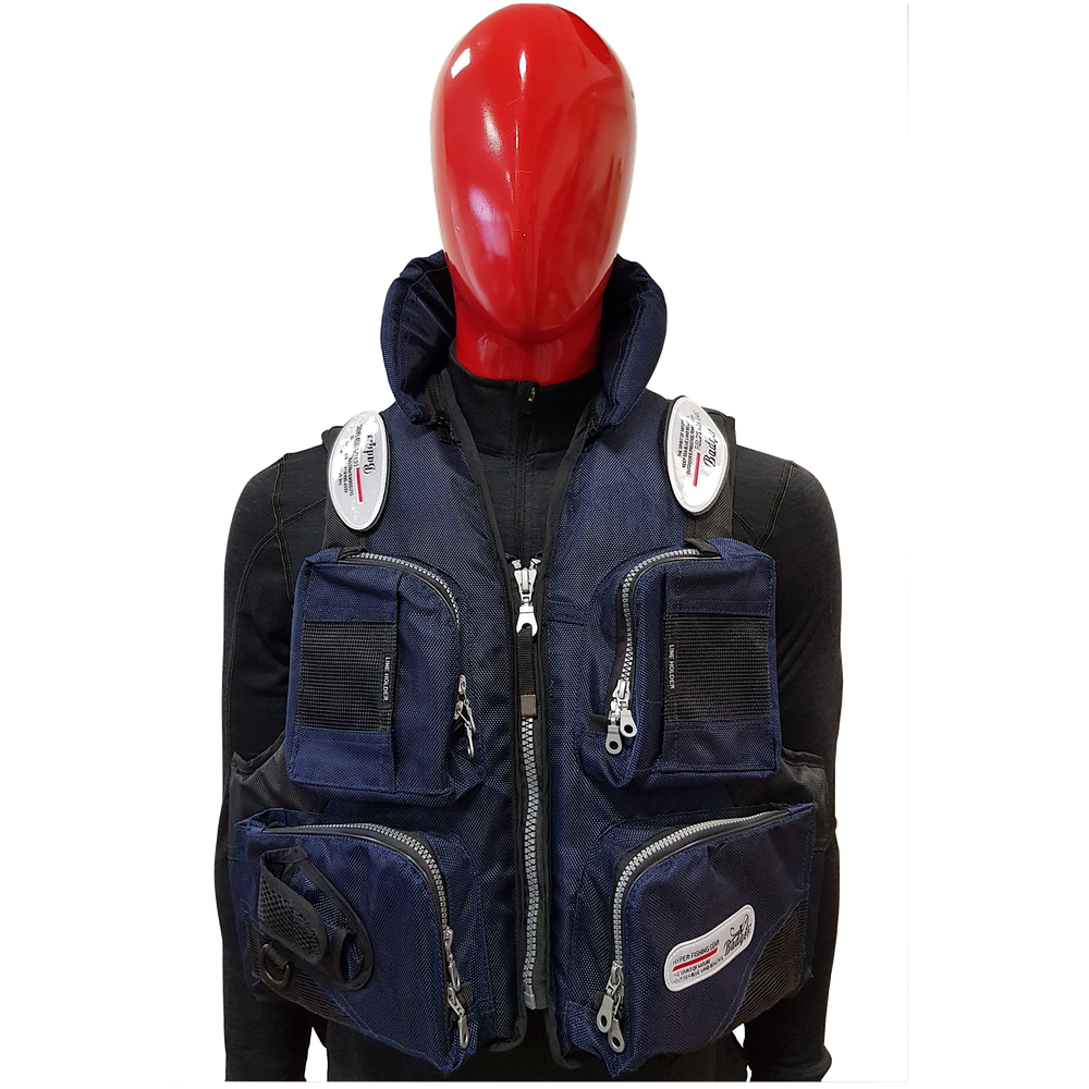 Жилет страховочный Badger Aqua Sport рыбаловный HFM-302-Blue до 120кг -