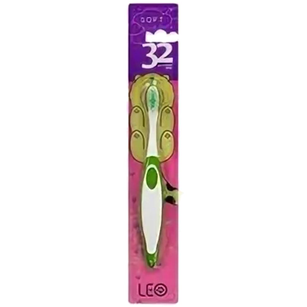 Зубная щетка для детей МОДУМ 32 жемчужная LEO 998 M (9894)
