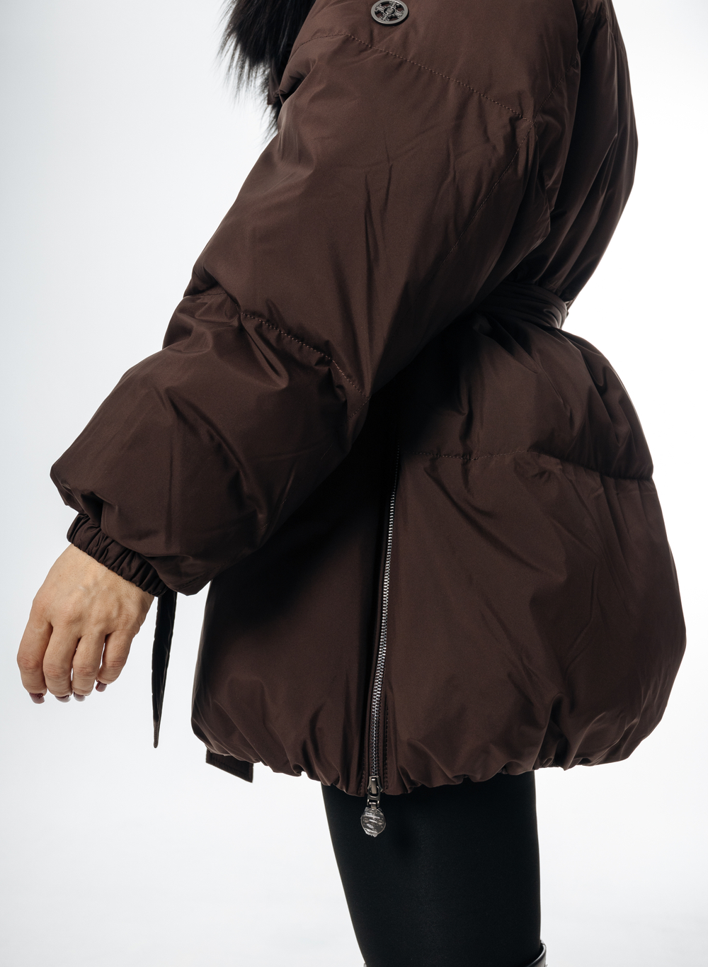 Женский пуховик с натуральным наполнителем - гусиный пух