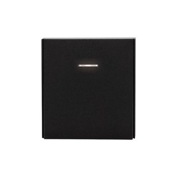 Выключатель STRONG 1 кл проходной (переключатель) с подсветкой 10А с/у антрацит KRANZ