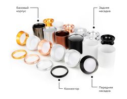 Ambrella Насадка передняя для корпуса светильника с диаметром отверстия D60mm MR16 Насадки 60mm N6132