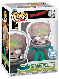 Фигурка Funko POP! Movies Mars Attacks Martian Soldier w/(GW) Chase SS (1877) 84462