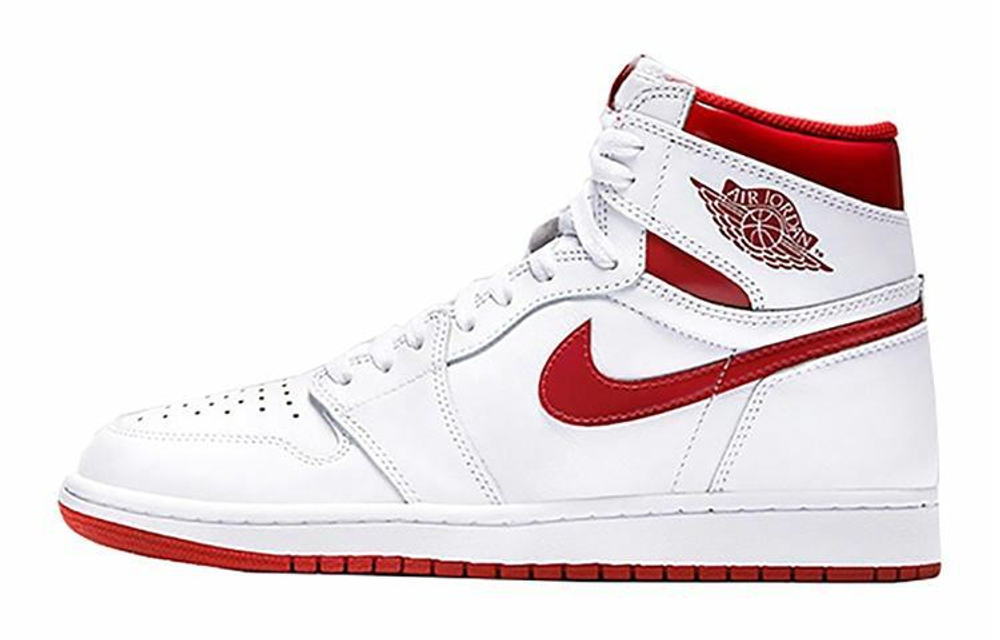 Кроссовки Jordan Air Jordan 1 Retro Metallic Red 2017 (Женская размерная сетка)