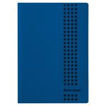 Тетрадь А4, 40 листов, BRAUBERG "Metropolis", скоба, клетка, обложка пластик, СИНИЙ, 403403
