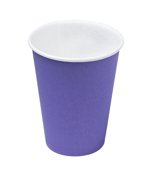 Бумажный стакан высокий 350мл. ФИОЛЕТОВЫЙ, 1000шт/кор. Посудпром