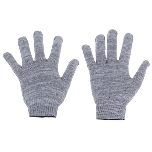 Перчатки х/б 4 нити Серые (10шт/уп) (500шт/меш)