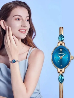 Часы наручные кварцевые на металлическом браслете, золотистый W9320-01