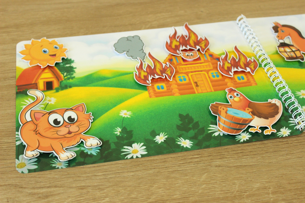 Игра на липучках "Кошкин дом"