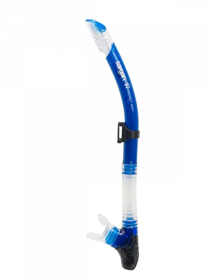 Набор маска+трубка Sargan Неро черный/синий