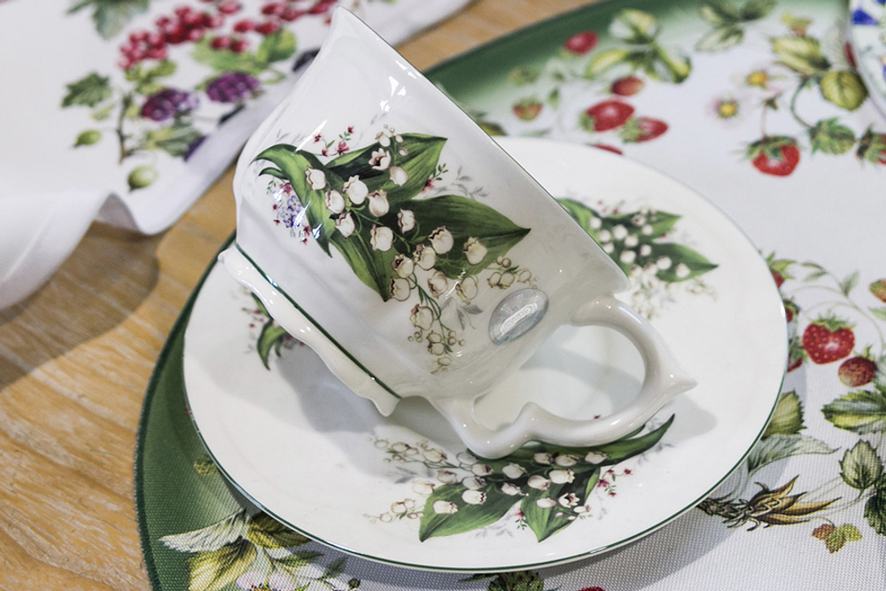 Чайная пара 340мл Carmani Ландыш