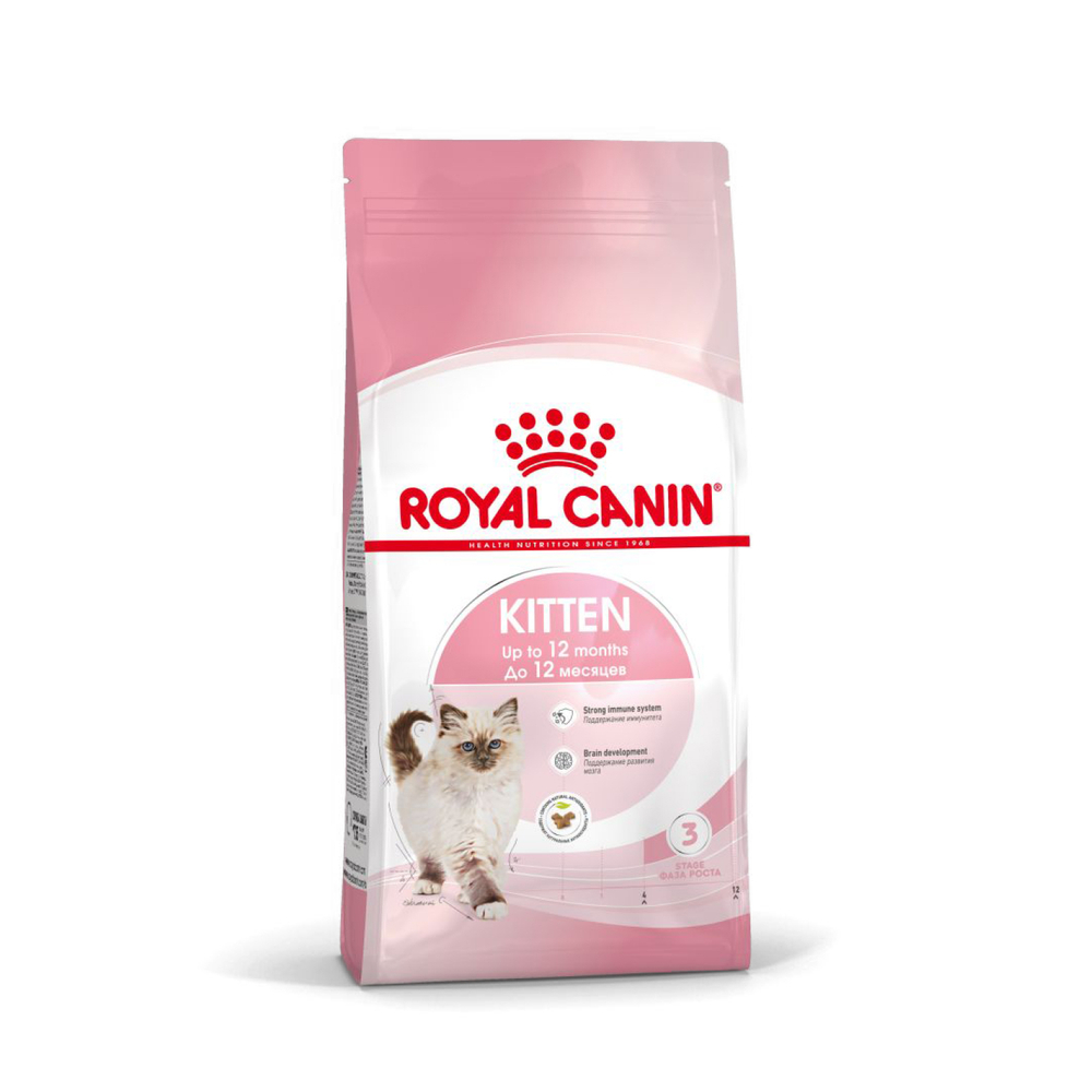 Royal Canin Kitten Корм сухой сбалансированный для котят в период второй фазы роста до 12 месяцев 0,3 кг