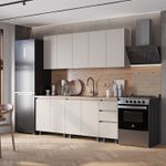 Кухня Честер 2,0м кашемир Столешница дуб кера 38мм