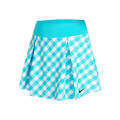 Женская теннисная юбка Nike Dri-Fit Club Regular Printed Skirt Women - Light Blue, White