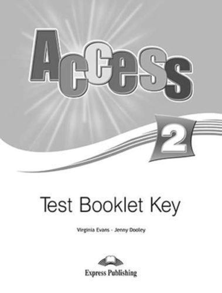 access 2 test booklet key