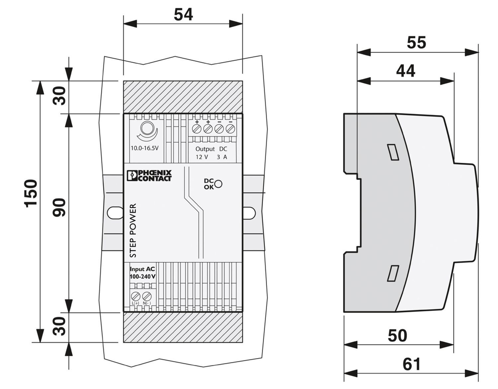 2868570 - STEP-PS/ 1AC/12DC/3 - Источники питания