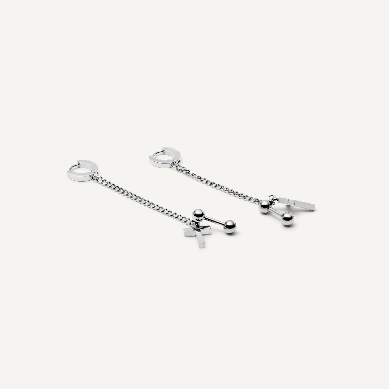 Серьги Chain & Cross Earrings