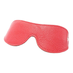 Красная кожаная маска на глаза на резинке БДСМ Арсенал 58002