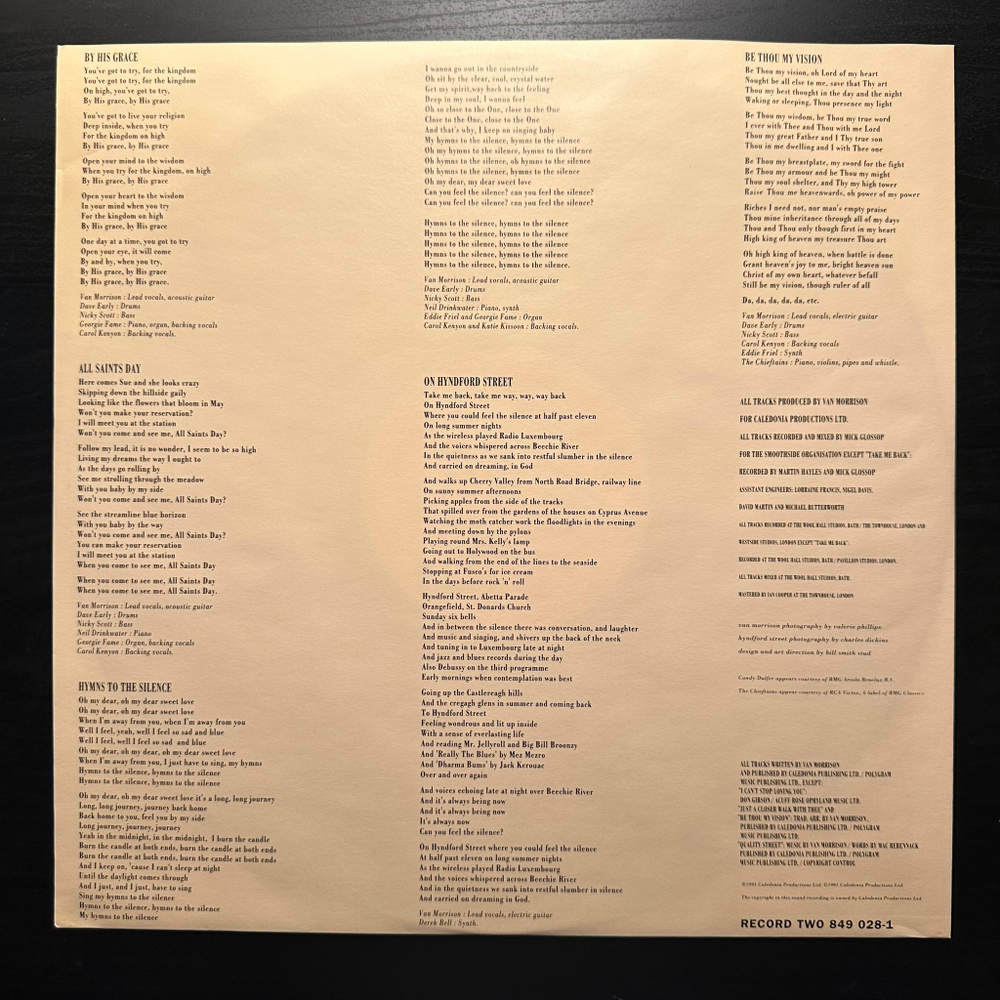 Van Morrison - Hymns To The Silence 2LP (Голландия 1991г.)