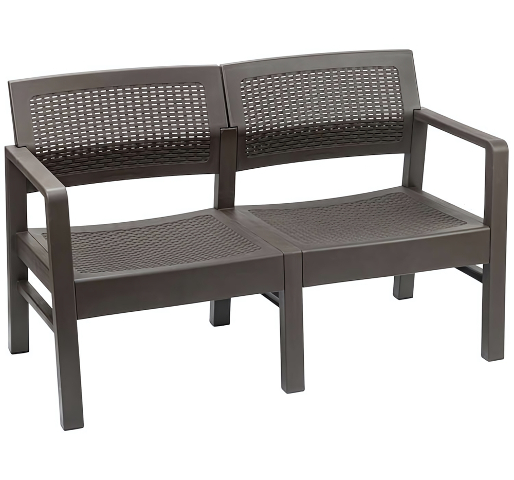 Диван РОТАНГ двухместный 1200*580*750 (в разобранном виде в индивид. упаковке) М4006