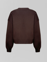 Кардиган 648 однотонный на пуговицах с V-образным вырезом