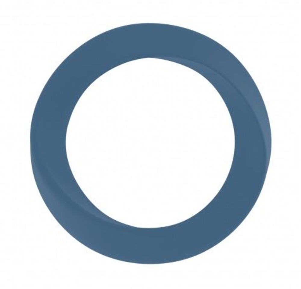 Синее эрекционное кольцо Infinity Thin Large (Цвет: синий)