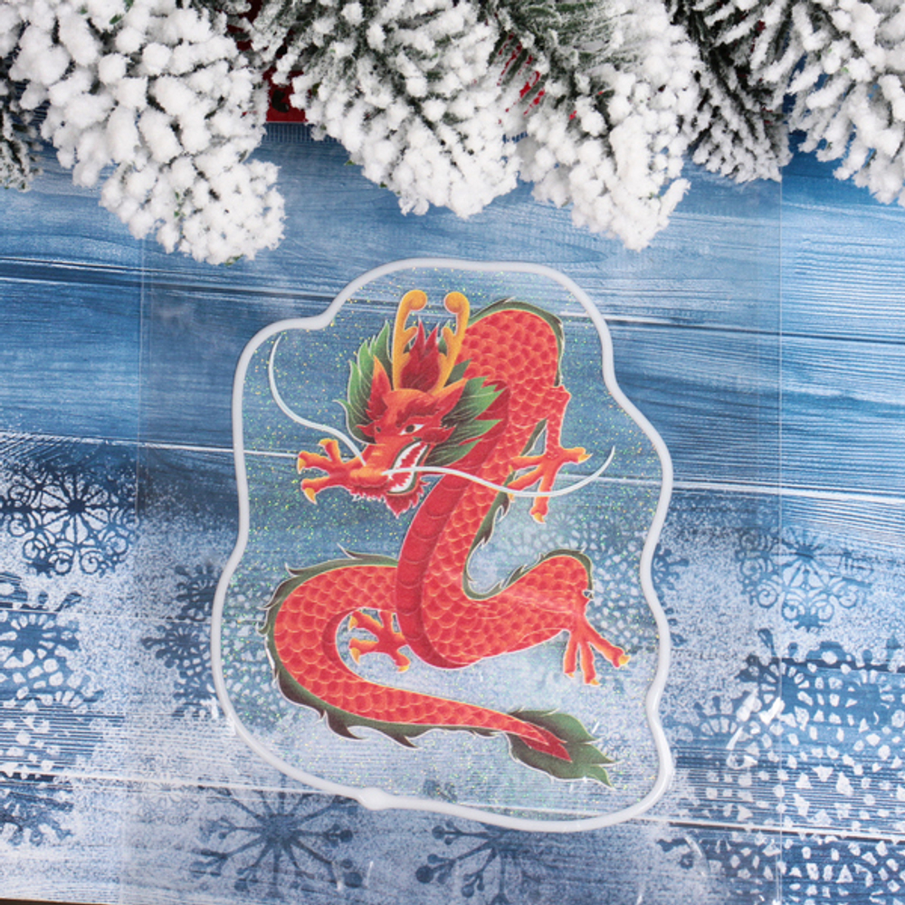 Наклейка на стекло «Сила огня» 15*20 см