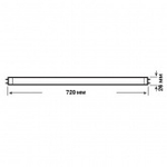 Люминесцентная линейная лампа T8 L 16W/840 4000K PLUS ECO G13 720mm Osram 4050300446066