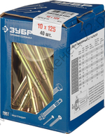 ЗУБР М10 x 125 мм, анкерный болт с гайкой, 40 шт, Профессионал (302342-10-125)