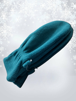 5005 Варежки детские флисовые изумруд (14)