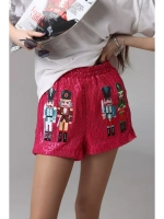 Шорты с пайетками летние