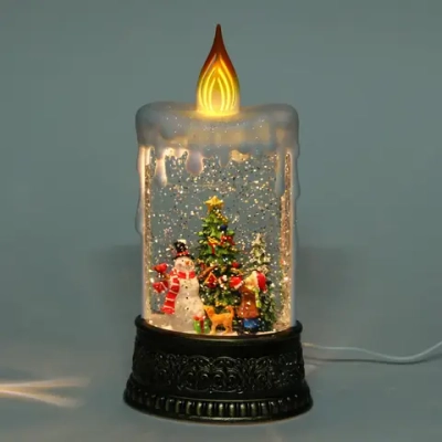 Сувенир с подсветкой «Волшебный вечер» 12*8*24,5 см (работает от 3*ААА и USB+музыка, подсветка)