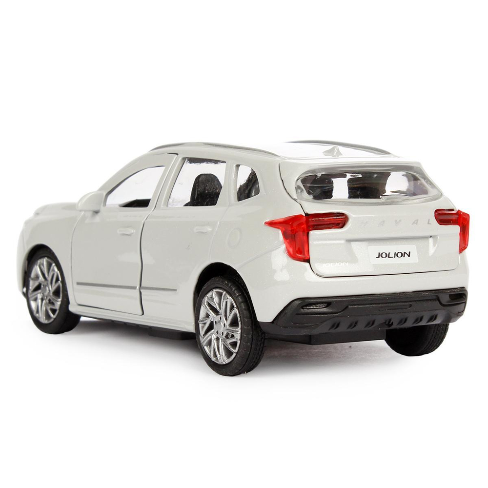 Модель ин. мет. "Haval Jolion" 12см, двери, багаж, серебряный, коробка JOLION-12-SR (Технопарк)