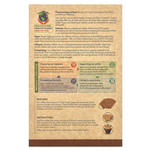 If You Care, фильтры для кофе, № 4, 100 шт.