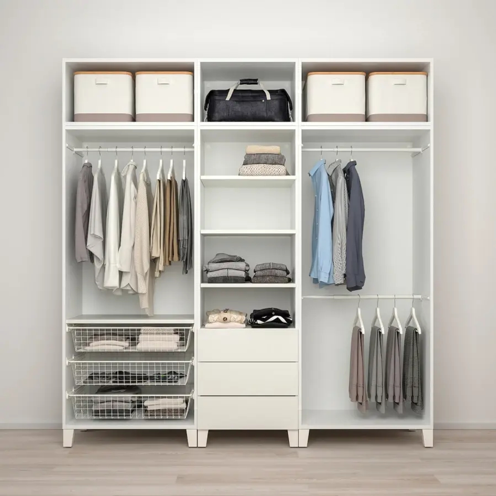 Гардероб - IKEA PLATSA, 57x220x231 см, белый ПЛАТСА ИКЕА