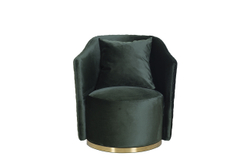 Кресло вращающееся Garda Decor Verona VERONA-2K-ЗЕЛЕНЫЙ-Bel37