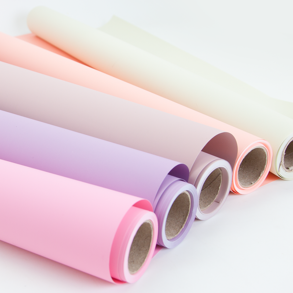 Упаковочная матовая пленка 50мкм (0,5*10 м) Корейская, Коралловый, 2 ст, 1 шт.