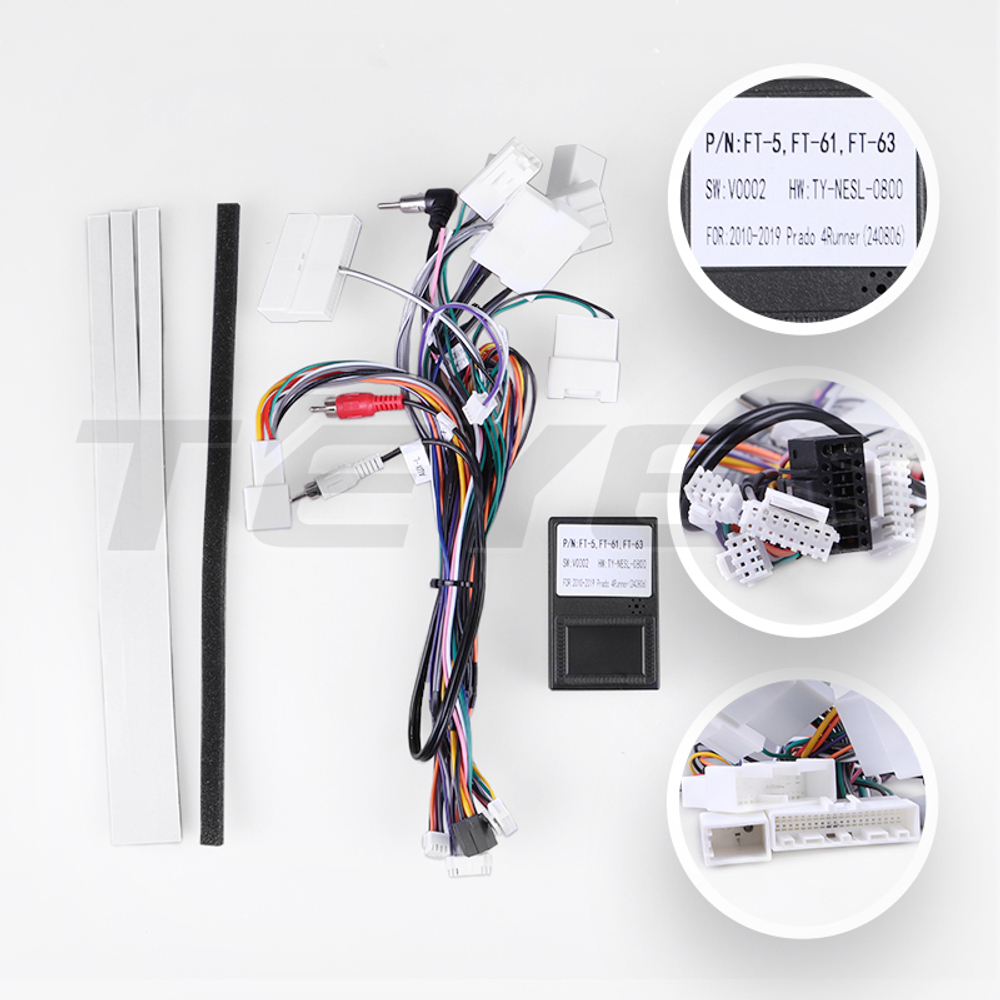 Магнитола для Toyota Land Cruiser Prado 150 2009-2013 (ШГУ 7", рамка LUX) - Teyes LUX ONE ROUND монитор 12.3" 2K QLED на Android 10, CarPlay, 4G SIM-слот