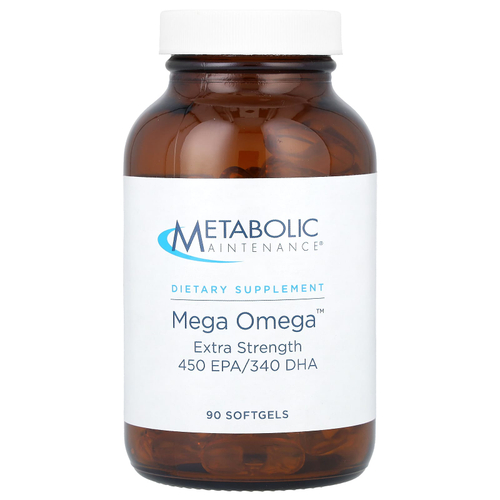 Metabolic Maintenance, Mega Omega, 90 мягких таблеток (1000 мг в 1 капсуле)