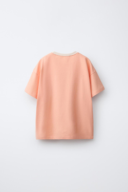 ZARA ОДНОТОННАЯ ПИЖАМА С КАРМАНОМ, ОРАНЖЕВЫЙ